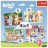 Puzzle 4w1 Bluey i jego świat Trefl